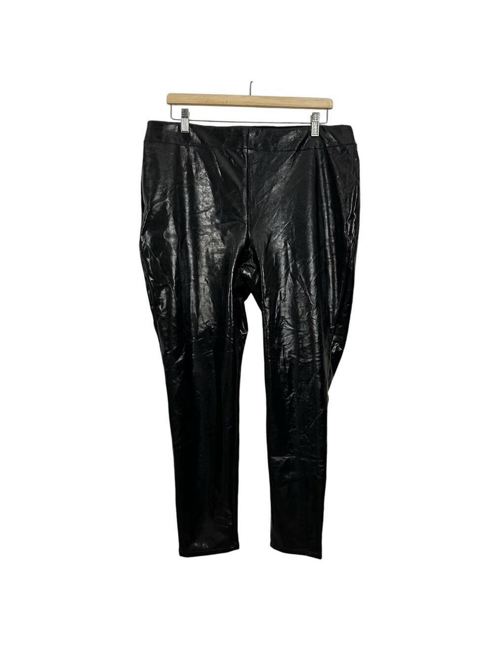 Express Women’s Faux Leather Black Pants Size XL